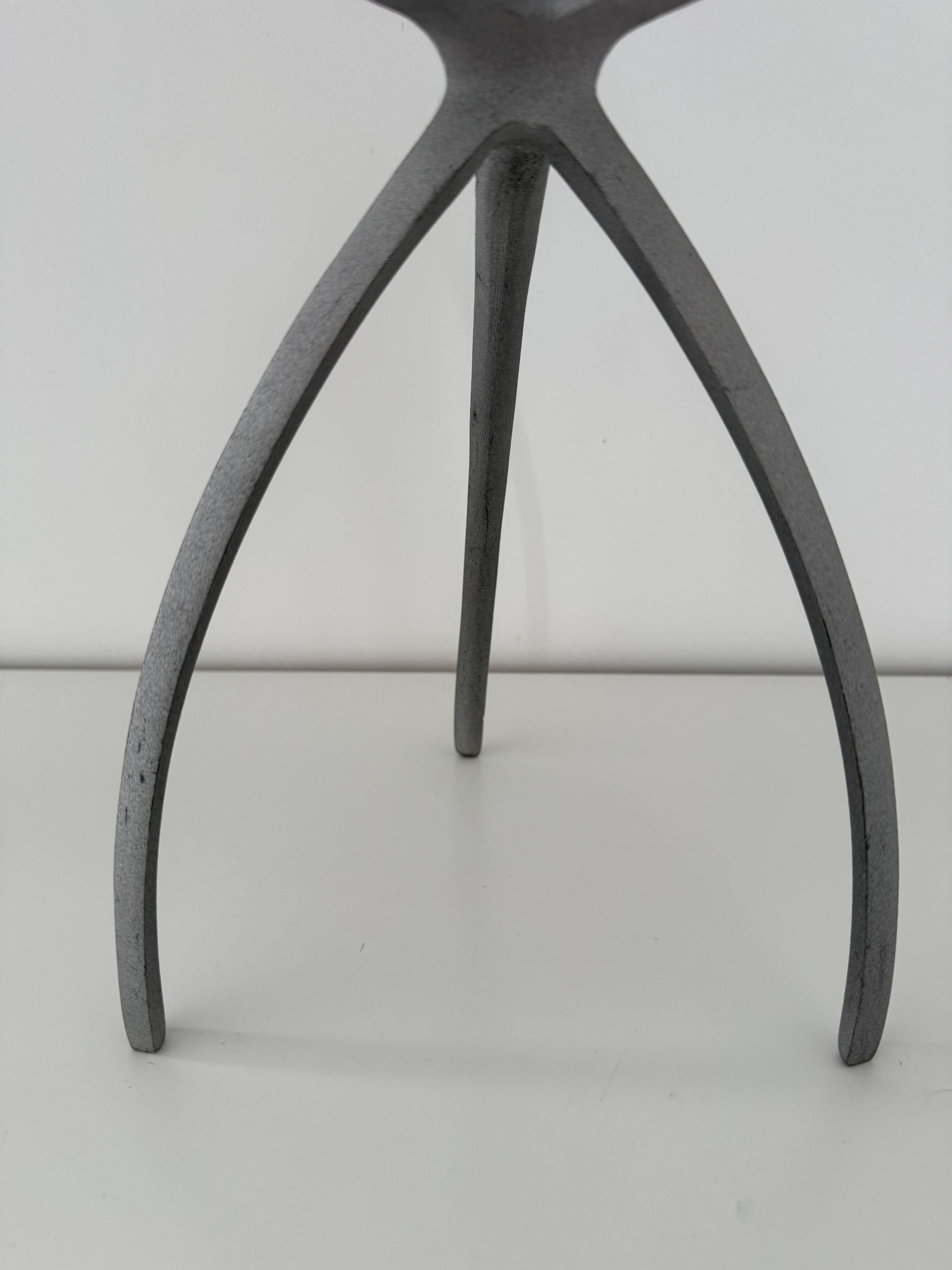 Bougeoir, chandelier tripode "Spider" space age starck eames 80s design