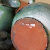Les Cyclades Anduze sandstone teapots and cups