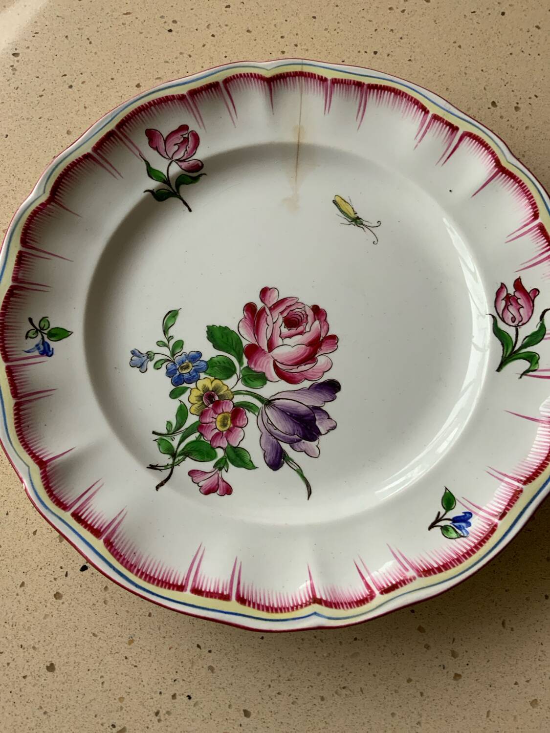 Set of 4 Lunéville plates