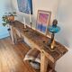Ancien établi de menuisier – Console en bois massif