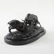 Fighting stags bronze sculpture by Pierre-Jules Mêne French animalier art