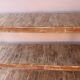 Old burmese teak workshop shelf original unbleached patina