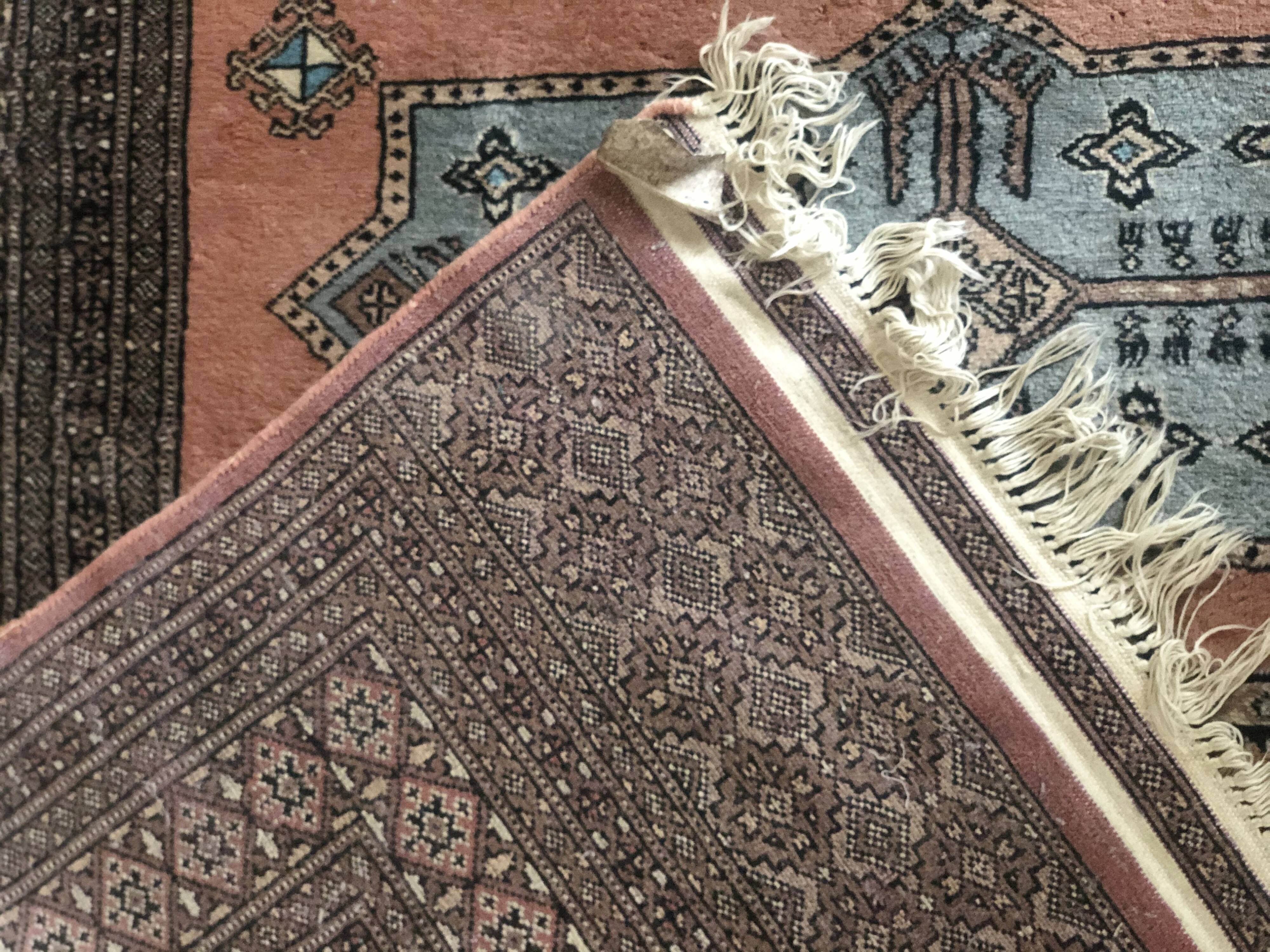 Vintage wool oriental rug - 245x157cm