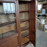 Bookcase 3 doors mahogany type