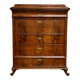 Secrétaire / scriban époque Bieidermeier en acajou flammé – XIXe siècle
