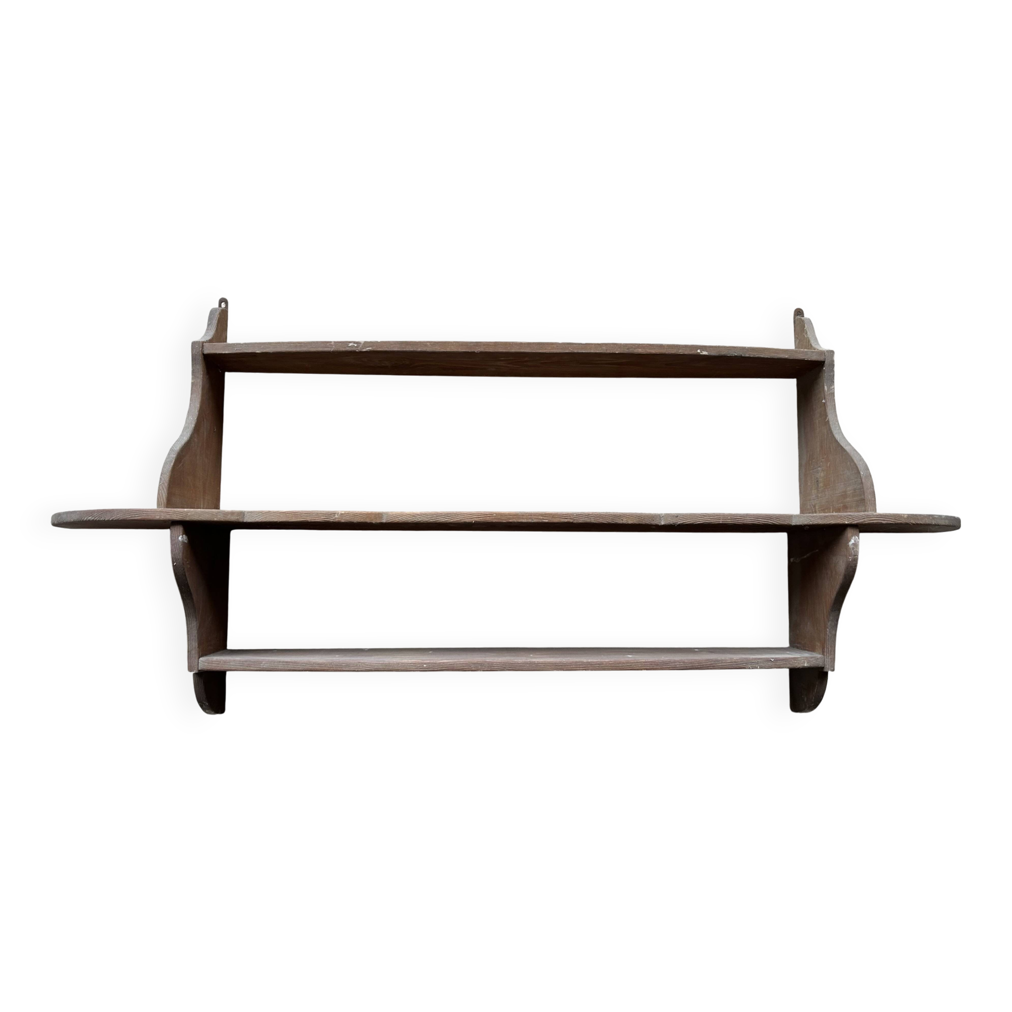 Antique wooden wall shelf