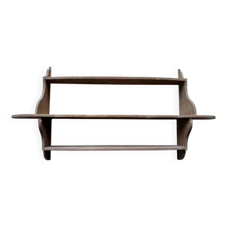 Etagère murale ancienne en bois