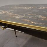 Table extensible assiettes colorées