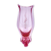 Vase rose, M. Klinger Zelezny Brod, Tchécoslovaquie, années 1960