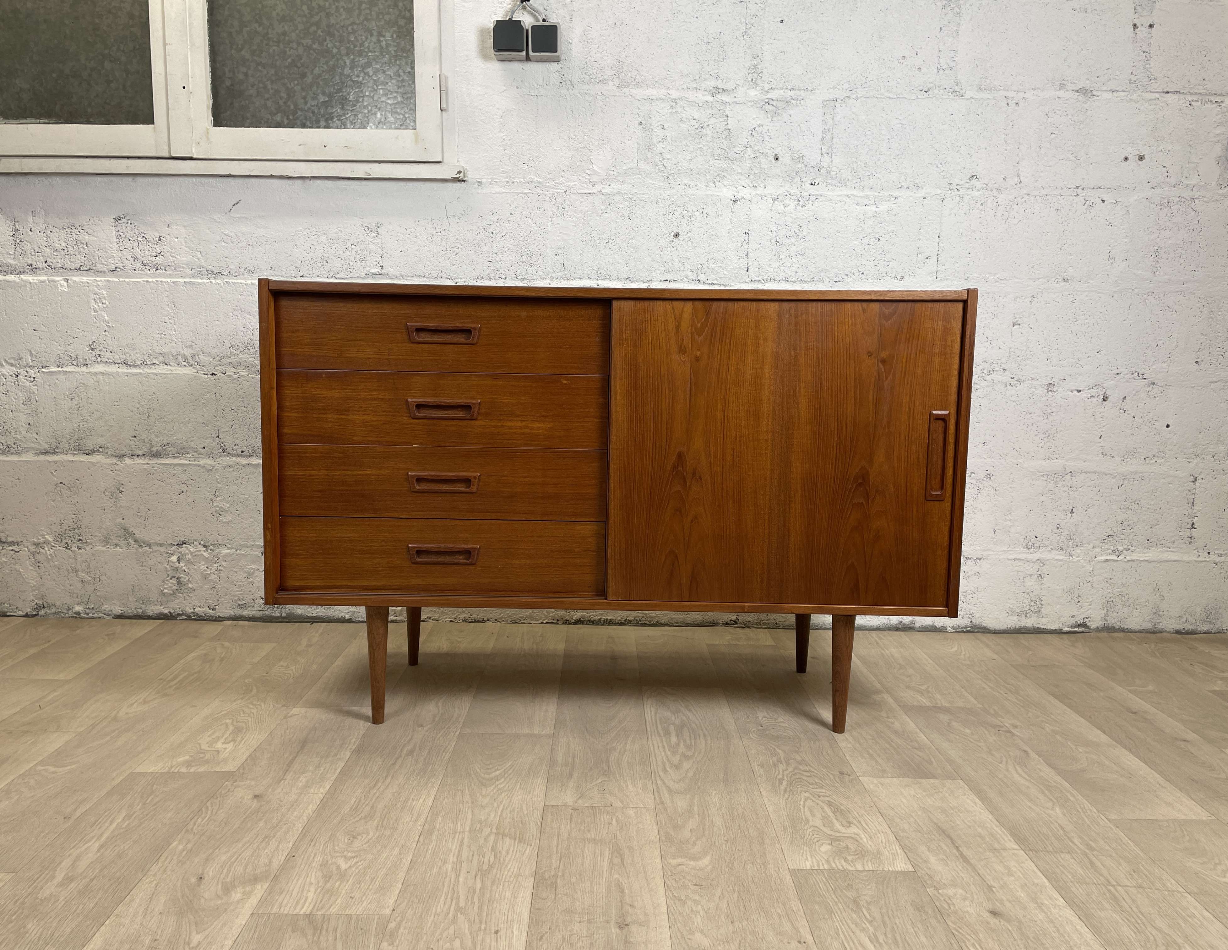 Scandinavian teak sideboard, 60s