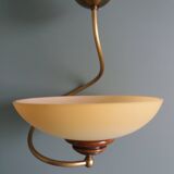 CVL ceiling light pendant glass, brass and wood