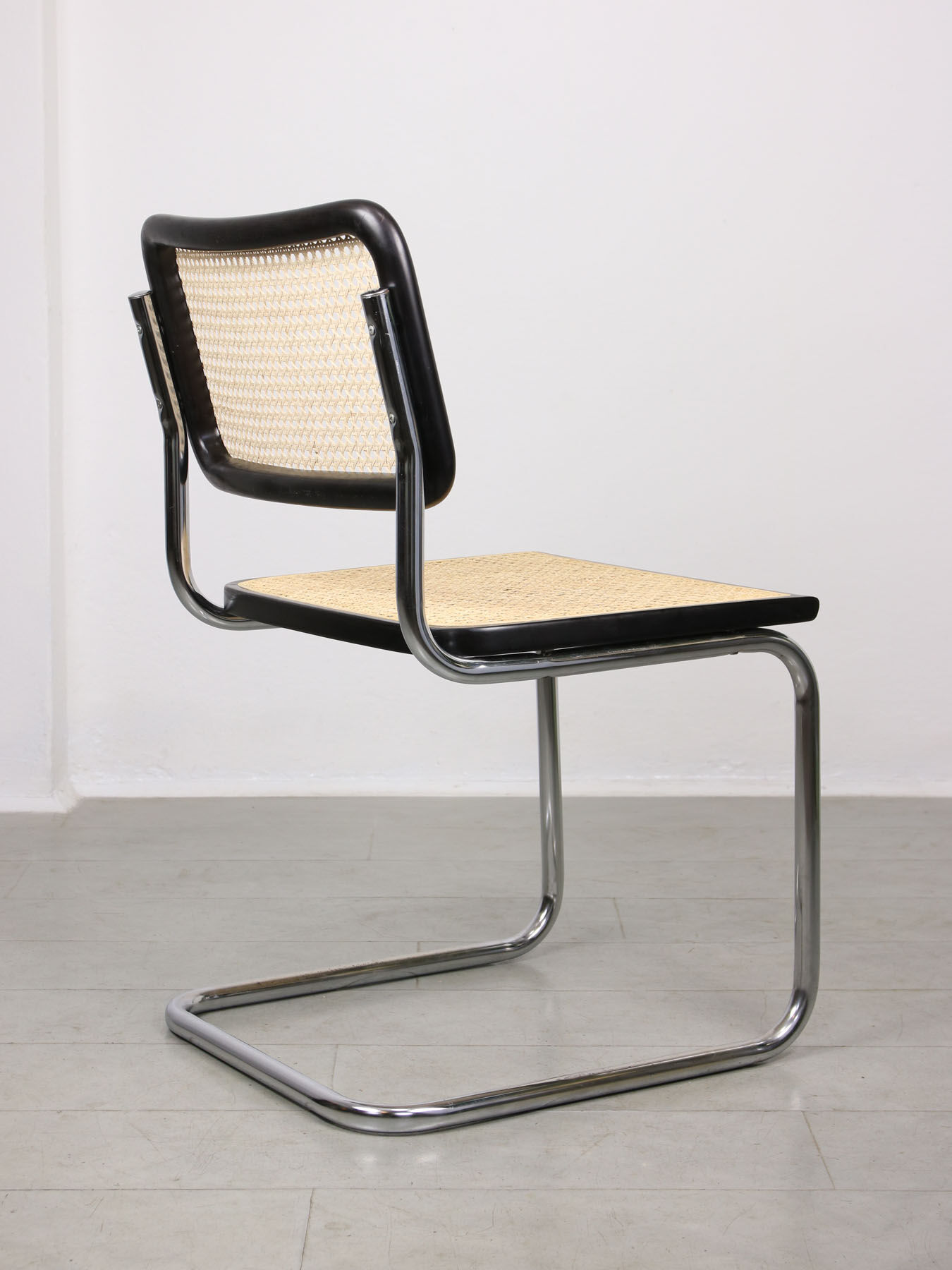 Vintage black B32 Cesca Chair by Marcel Breuer, 80s