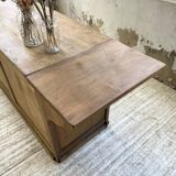 Two-sided central island counter in pine 220cm