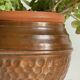 Planter by Villedieu copper vintage patina