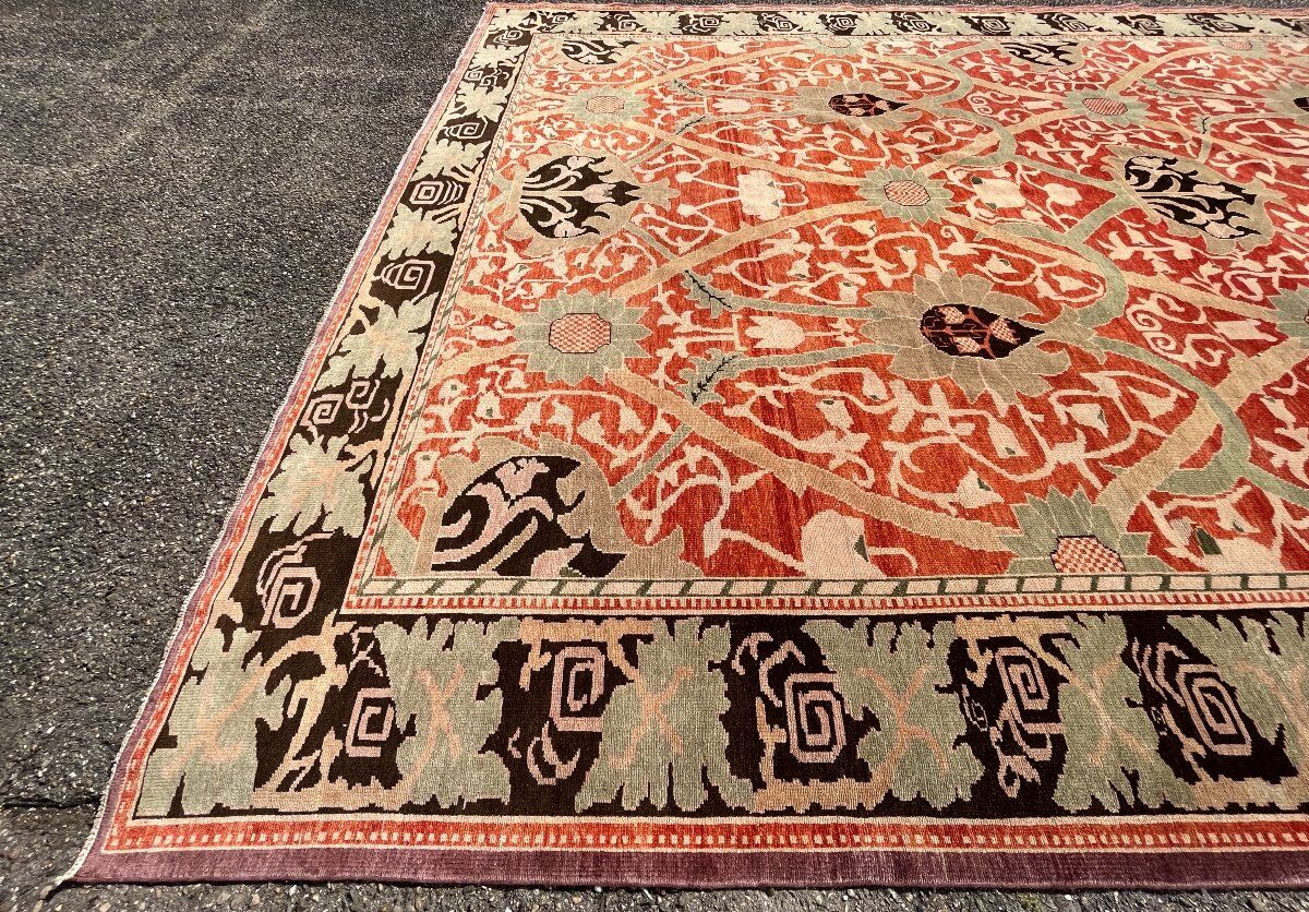Indian floral carpet after william morris