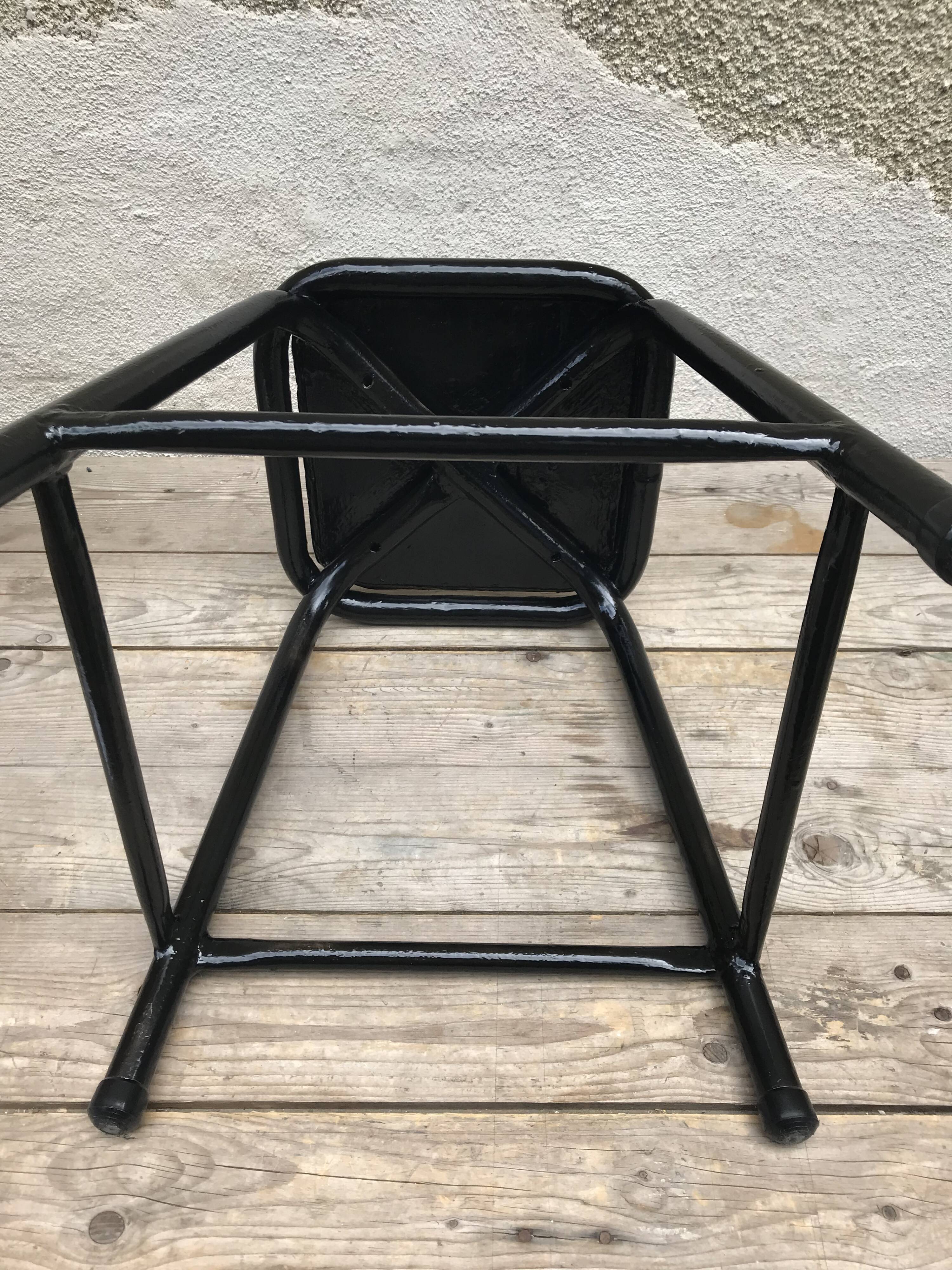 Metal workshop stool 70's