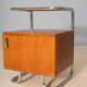 Pair of Chromed Nightstands, Vichr & spol, 1950s, Czechoslovakia