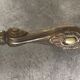 Old gilded bronze lamp base with Louis XV style rocaille decoration