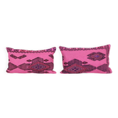 Set of 2 vintage kilim cushion covers 36x61 cm
