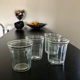 4 Old jam jars