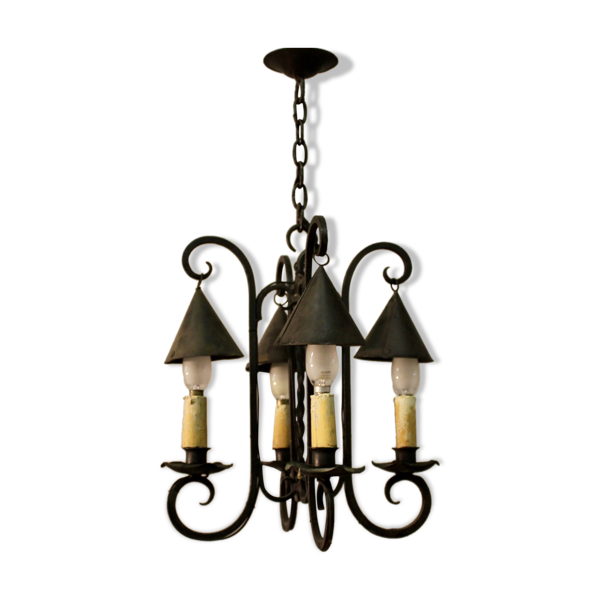 Feux Vintage D Occasion Feux Vintage D Occasion, Portfolio Kingsmere 3 Light Bronze Chandelier