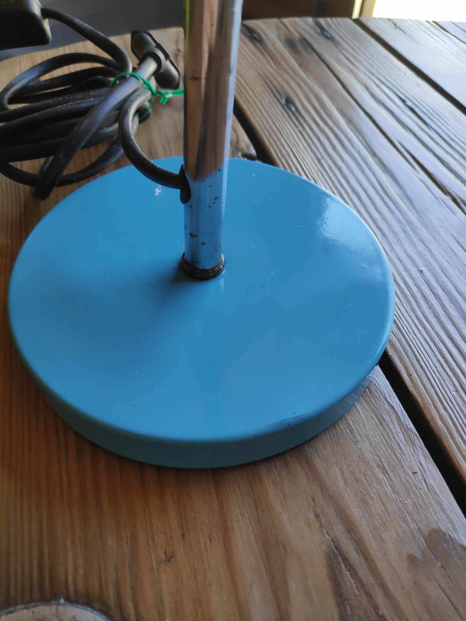 Vintage blue eyeball lamp