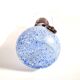 Coloured vase in blue and white glass paste – Murano bottle Italy