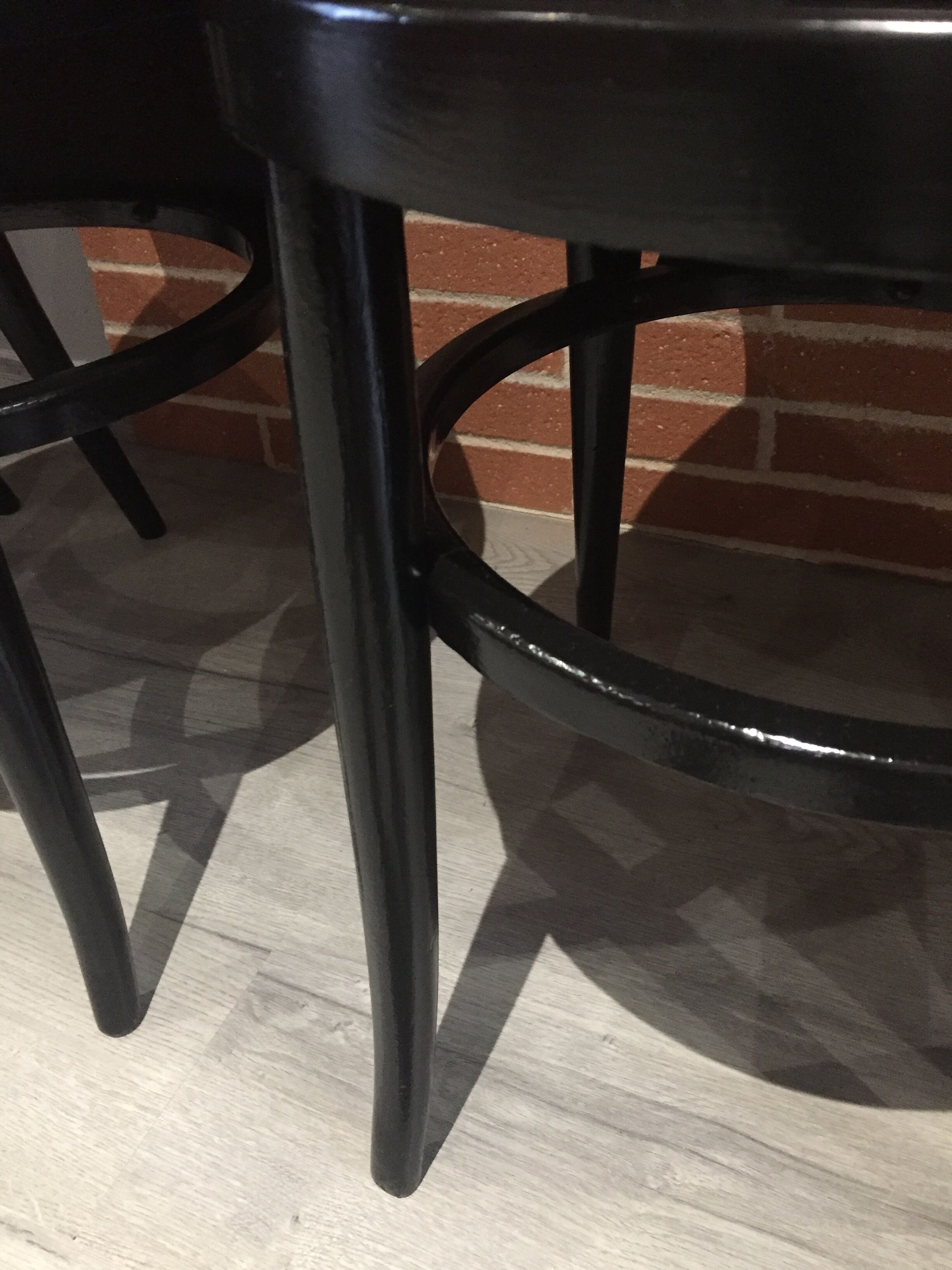 Suite of 4 baumann chairs, "seagull" model