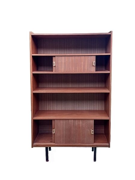 Vintage modernist bookshelf from the 1950s.