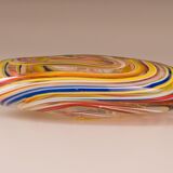 Sulphide murano paper press 1960 multicolored spiral