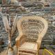 Fauteuil Emmanuelle en rotin vintage 1970
