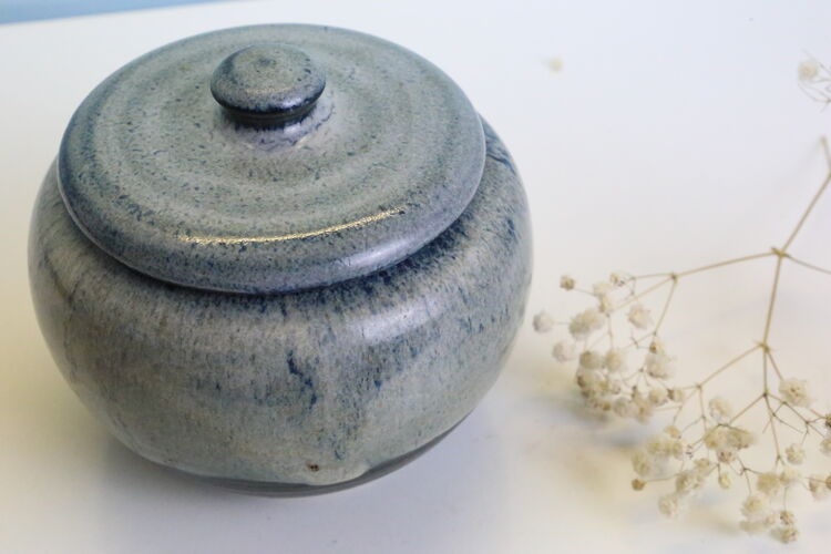 Sucrier poterie vintage, manufacture française