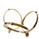 Knut Hesterberg round coffee table in brass with smoked glass
