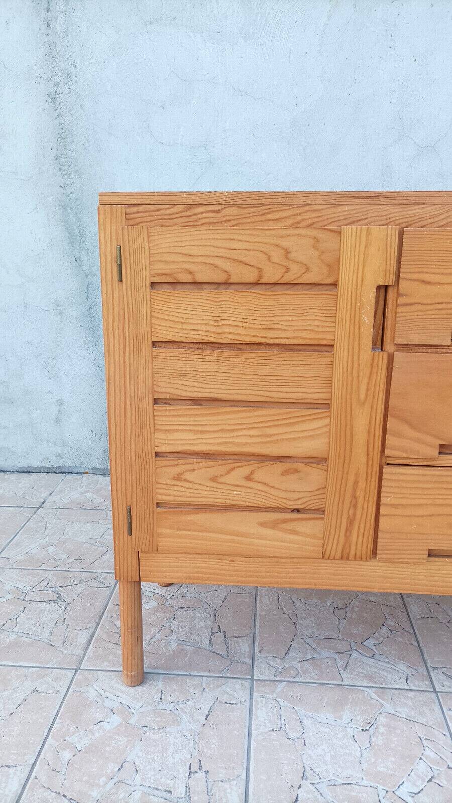 Commode Pierre Gautier-Delaye Weekend in pine 1960