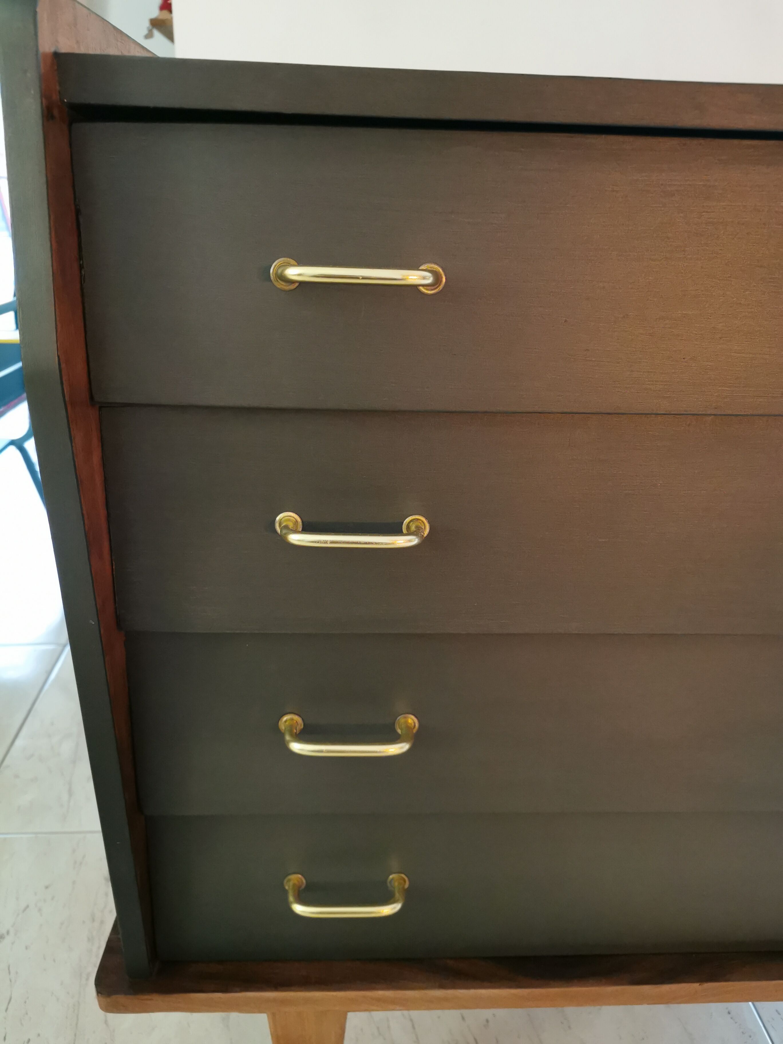Commode pieds compas vintage