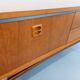 Small vintage Scandinavian teak sideboard from the 1960s.