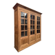 19th-century library in cherry wood
