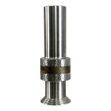 Modern steel brutalist vase from BMF