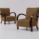 Pair of Art Deco Armchairs, France 1940s