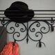 Coat and hat holder - wrought-iron from the 1970s
