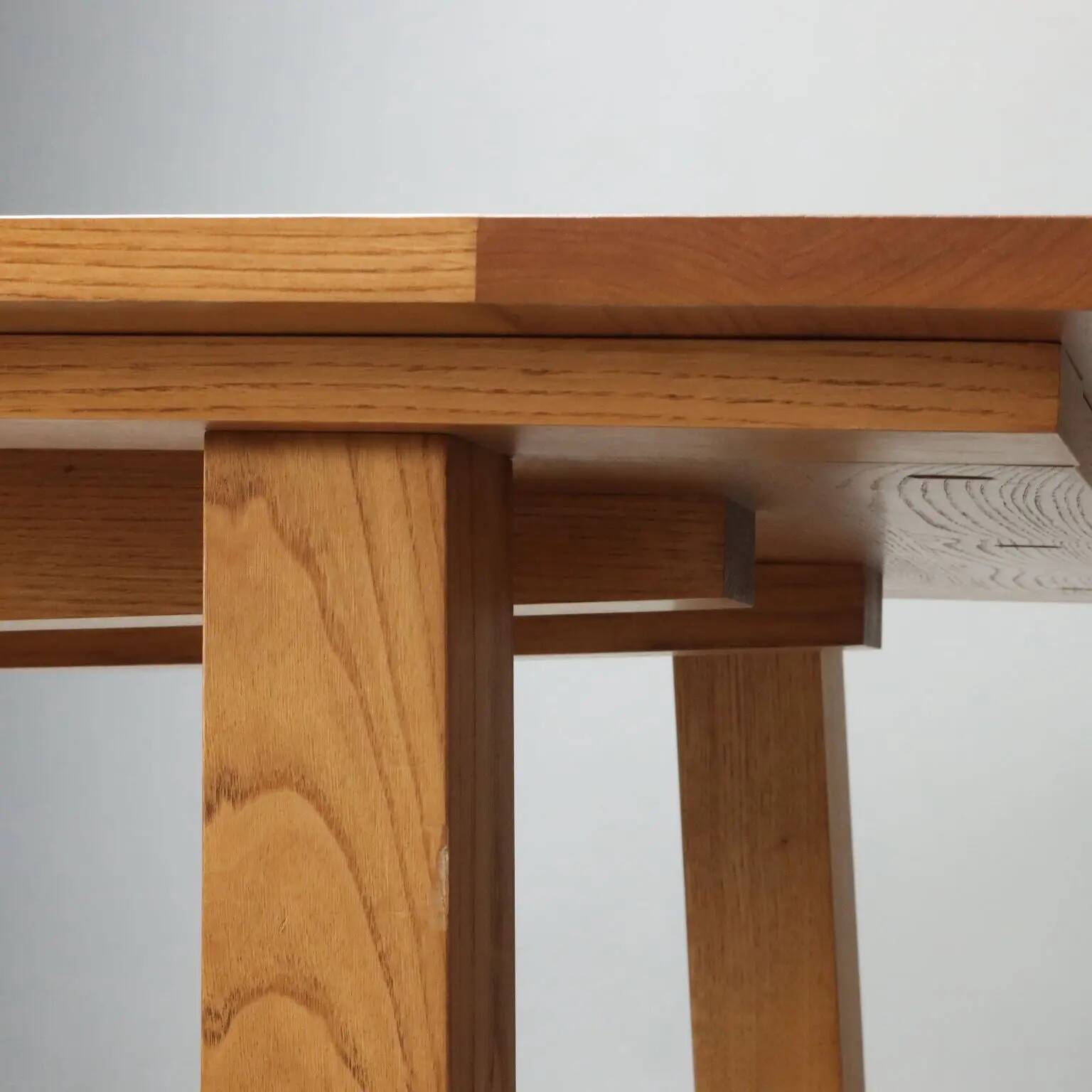 Antique oak and metal table, Italy, 20th century
