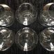 6 Baccarat crystal cognac glasses in box