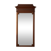 Important trumeau mirror Henri II solid oak 19th century