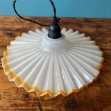 Suspension in thick bubbled murano glass