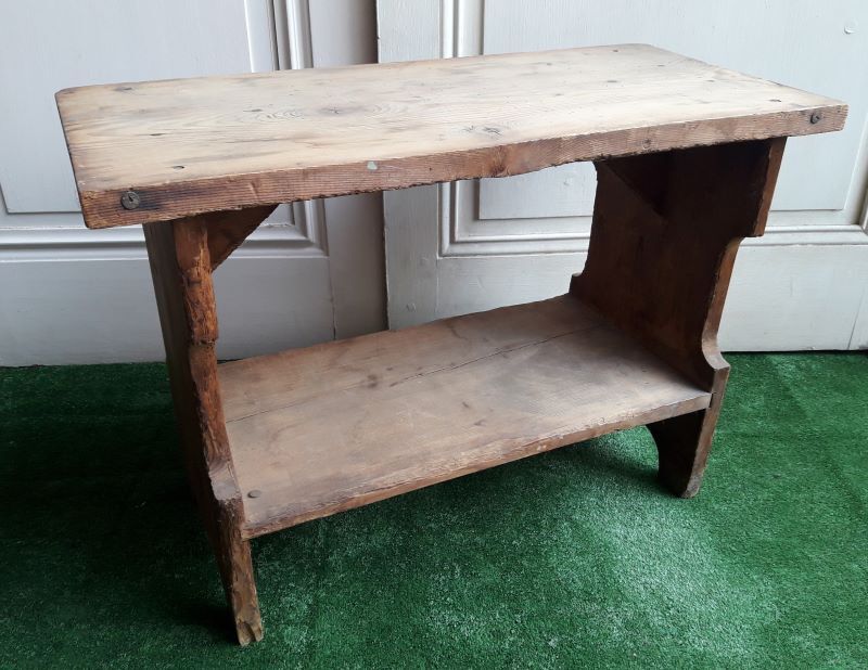 65cm foot rest set, rustic folk art XX