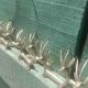 Solid brass knife holder gazelle antelope