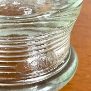 Vintage glass paperweight tray