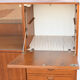 Scandinavian teak living buffet forming a showcase