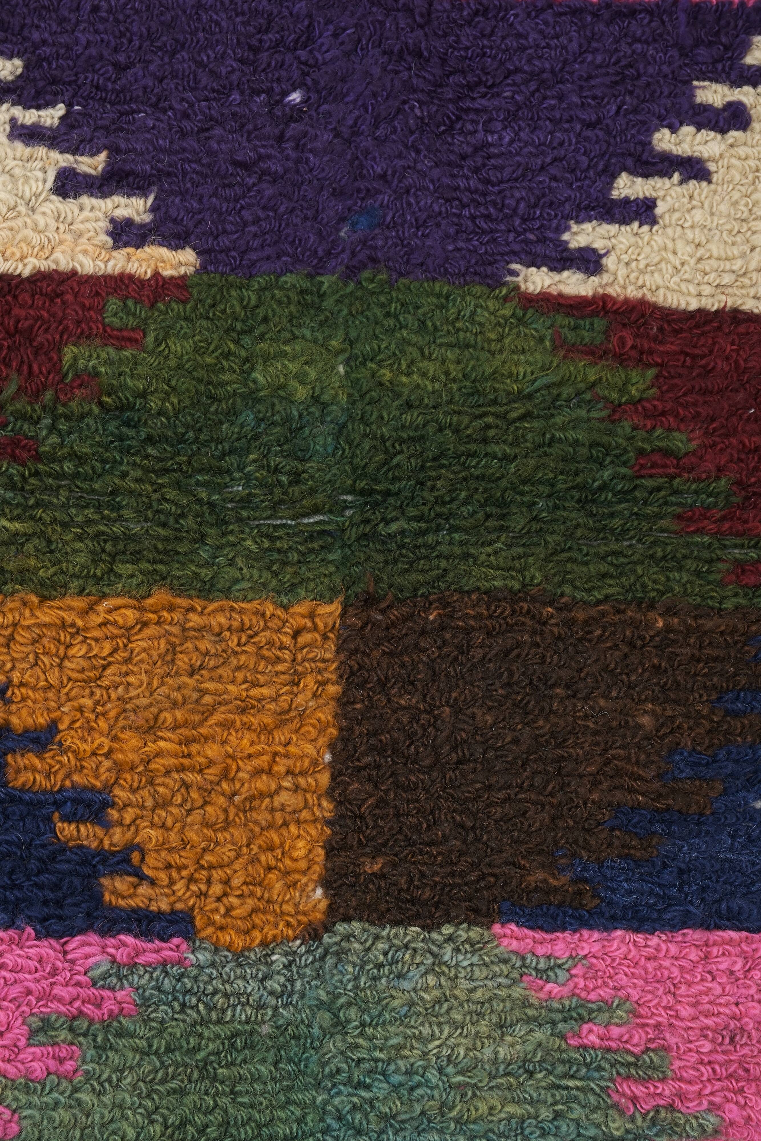 Vintage Turkish Oushak Rug Handwoven 115x145 cm