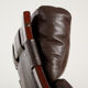 Leather lounge chair